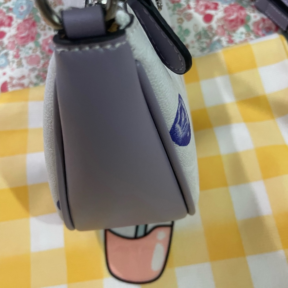 Coach White Crossbody Bag with Blue Blueberry Print - Picture 3 of 10